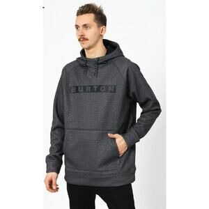 Burton Crow Bndd HD Sweatshirt Hoodie Grey Activewear Outdoor Small